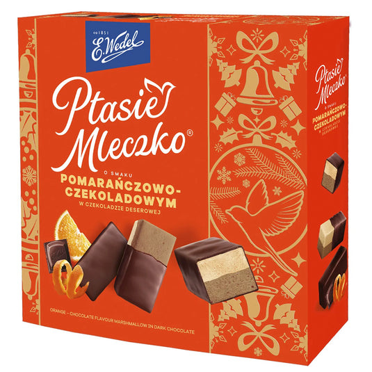 Chocolate-Covered Soufflee Candies Chocolate & Orange “Ptasie Mleczko”, Wedel, 340g / 11.99oz