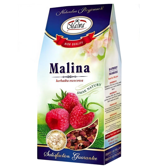 Raspberry Fruit Tea, Malwa, 100g / 3.53 oz