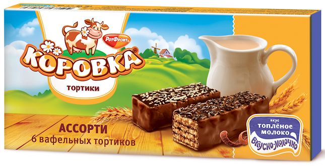 Wafer cake &quot;Korovka&quot; Baked Milk taste (assorted)
