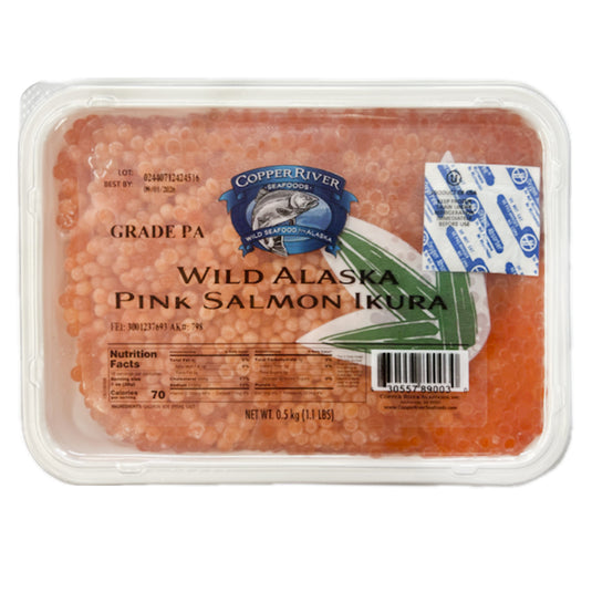 Wild Alaska Pink Salmon Caviar – Premium Gorbusha Roe, Flash-Frozen Fresh 500g
