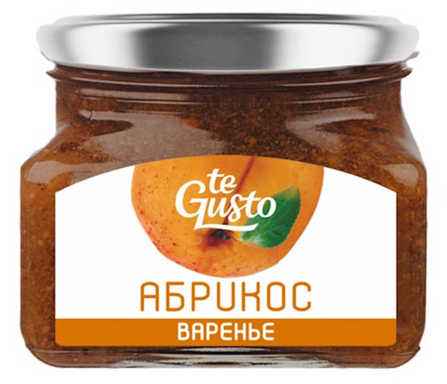 Russian Jam &quot;te Gusto&quot; Apricot