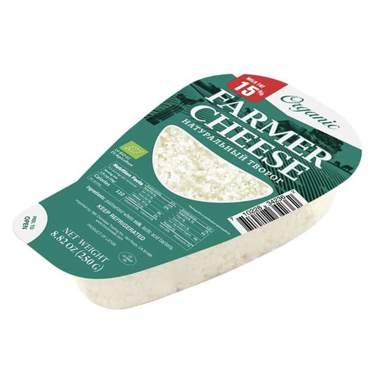 Organic Farmer Cheese 15%, 250g/ 8.82oz