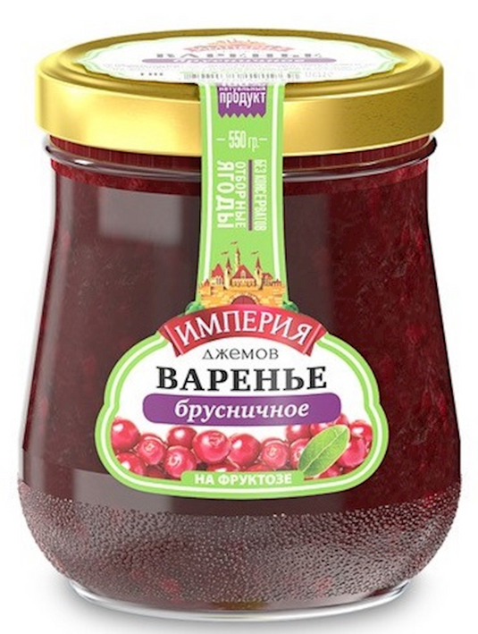 Red Bilberry jam "Jam Empire" (Sugar FREE)