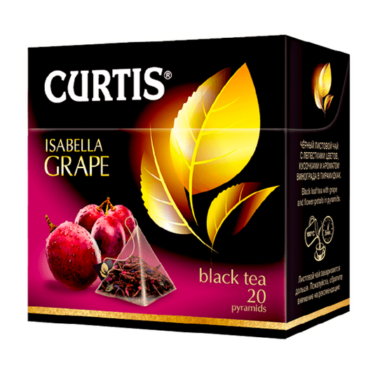 Черный чай Curtis Isabella Grape 20 пирамидок