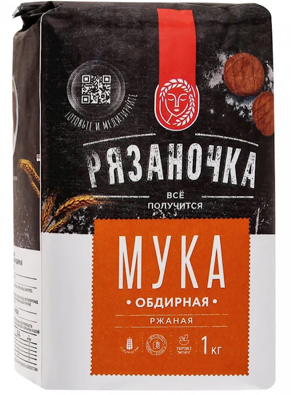Russian Rye Flour Rye Flour Ryazanochka 1 kg