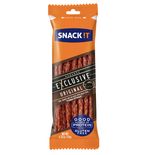 Pork Kabanos Thin, Smoked & Dried, SNACK IT, 120g / 4.23 oz
