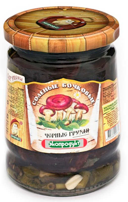 Salted mushrooms Black Gruzdi "Ecoproduct"