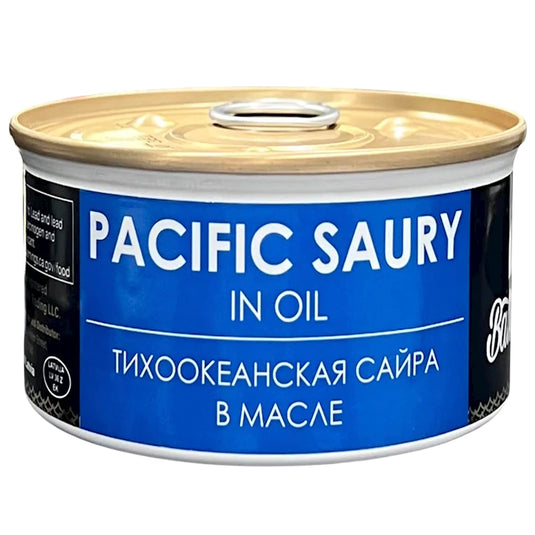 Pacific Saury in Oil, Riga Gold, 180g / 6.35oz