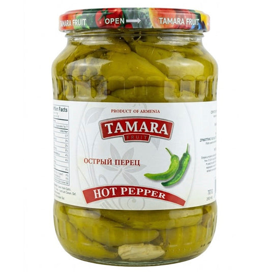 Pickled Hot Peppers, Tamara, 700g / 24.69oz