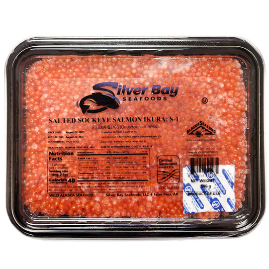 Salted Sockeye Salmon Ikura S-1, Silver Bay, 500g / 17.64oz