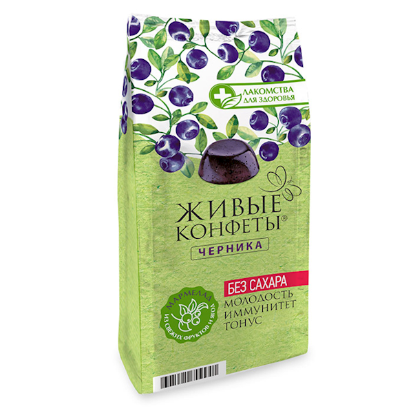 Marmalade Zhyvye Konfety Blueberry 170 g (Sugar FREE)