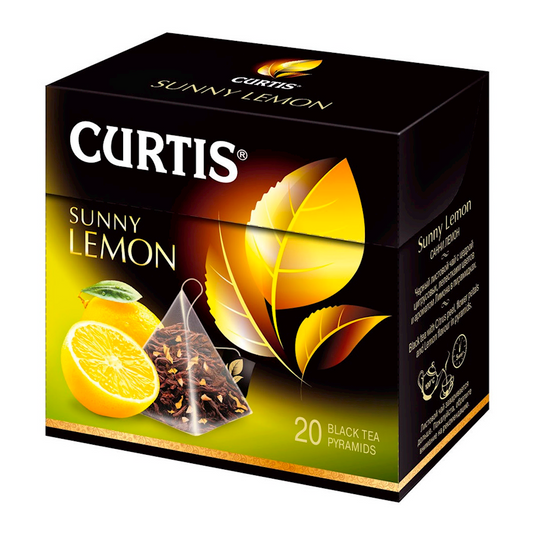 Черный чай Curtis Sunny Lemon 20 пирамидок