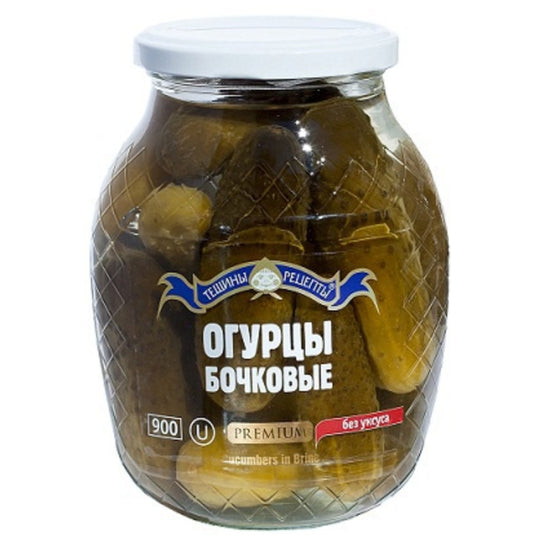 Barrel Cucumbers in Brine, Teshcha's Recipes, 900 g