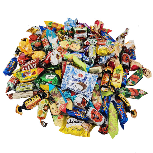 Mix of Chocolates from Russia, Belarus, Ukraine "Big Chocolate MIX", 450 g/1 lb