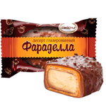 Chocolate Glazed Waffle Candies Dark Faradella, Akkond, 226g/ 0.5lb