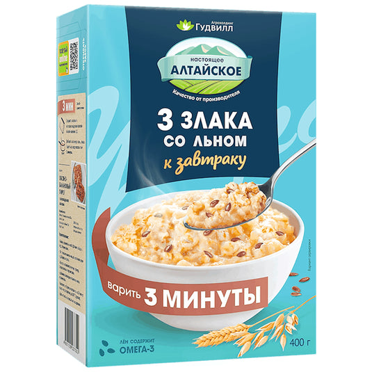 3 Cereals & Flax , 400g