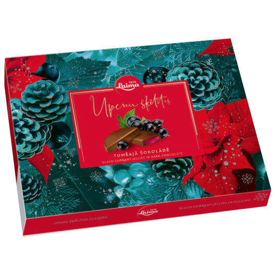 Кусочки желе из черной смородины в темном шоколаде 52%, 190 г