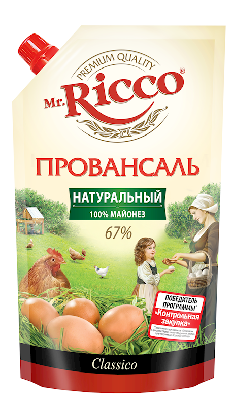 Mayonnaise "Mr. Ricco" Provansal Classic 800ml