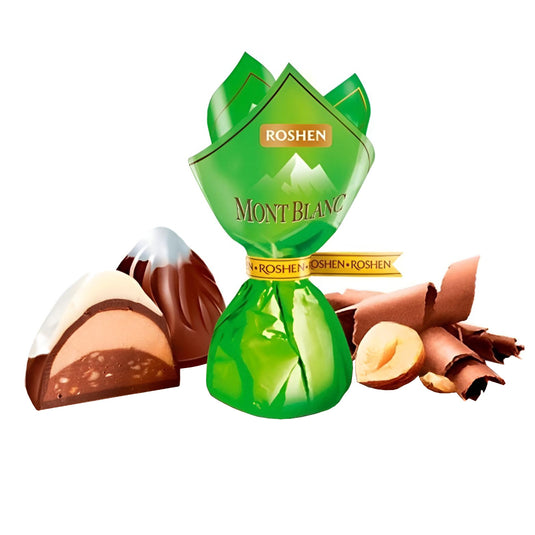 Chocolate Candy Praline Hazelnuts And Cream Filling, Mont Blanc, 226g
