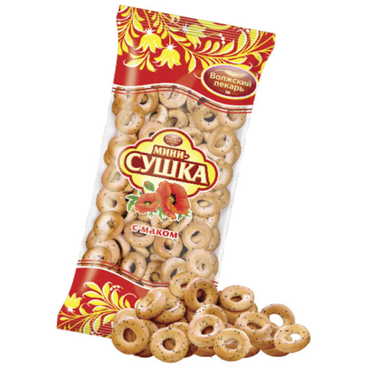 Сушка Волжский пекарь с маком 180 гр