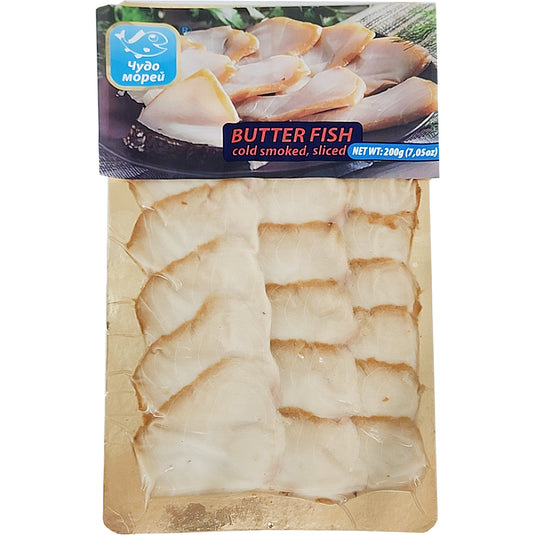 Sliced Cold Smoked Butter-Fish, 200g
