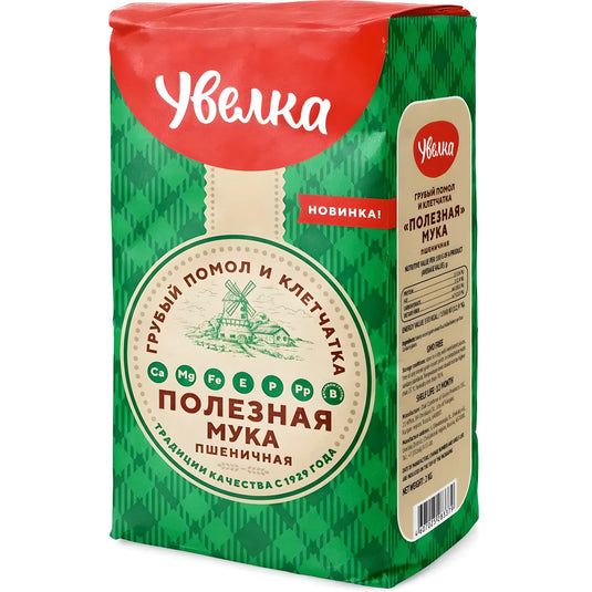 Мука пшеничная грубого помола, Увелка, 2 кг