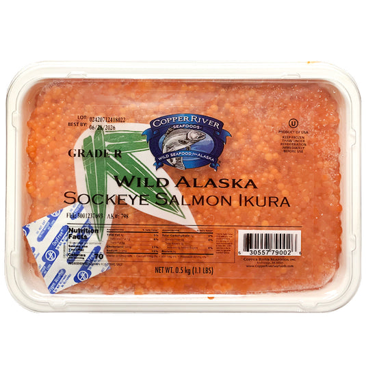 Wild Alaska Sockeye Salmon Caviar Ikura R, 500g