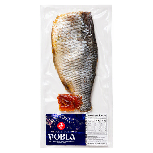 Dried Vobla Fish with Roe, Headless, Aral Silver, 272g / 9.59oz