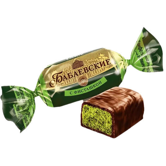 Chocolate Candies With Pistachio, Babayevsky, 7.97oz / 226g