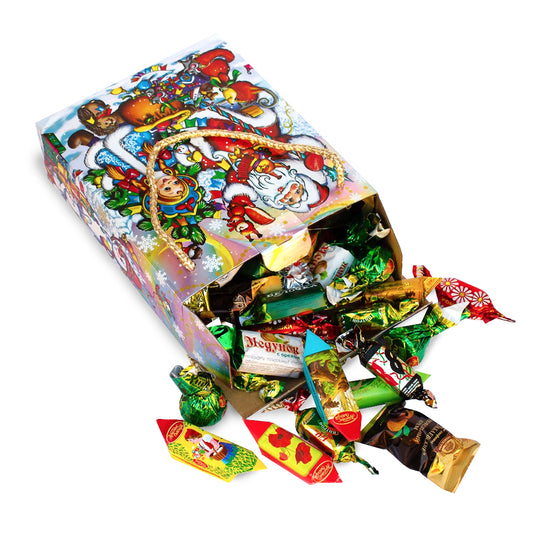 Russian Holiday Christmas Candy Gift Set "Squirrel", 680g