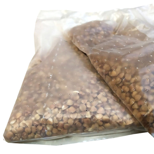 Pack 4 Uvelka Buckwheat Groats 8x80 Boil-in-Bags, 640g x 4