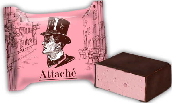 Souffle &quot;Attache&quot; raspberry cheesecake flavored