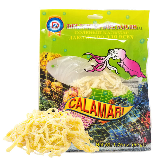 Delicious Dried Shredded Squid, 3.17 oz / 50 g