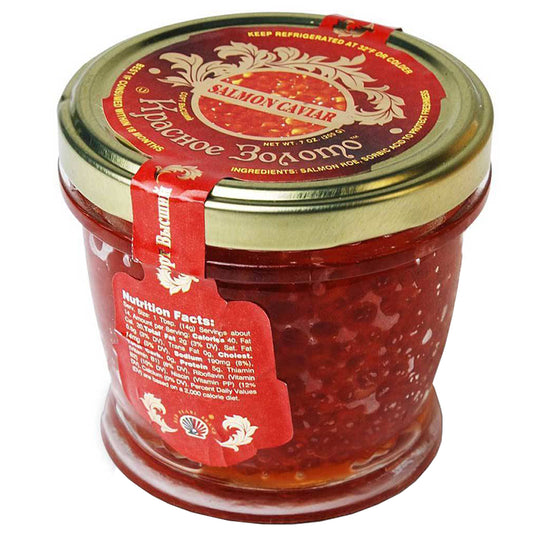 Krasnoe Zoloto Salmon (Red) Caviar, 7 oz / 200 g