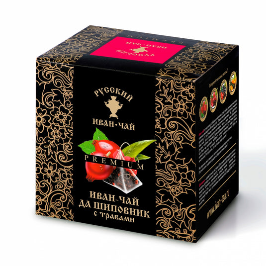 Premium Ivan-Tea with Rosehip, 12 pyramids *2g
