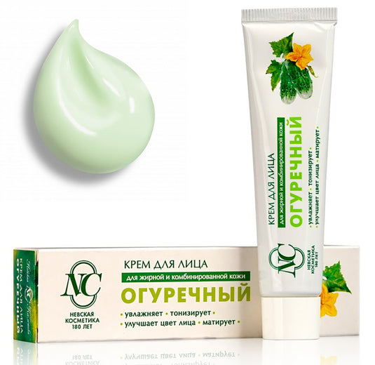 Cucumber Face Cream, Nutrition & Hydration, Neva Cosmetics, 40ml / 1.35oz