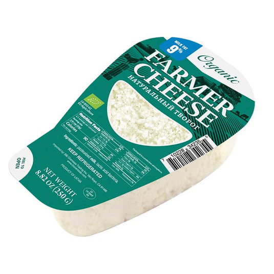 Cottage Cheese 9%, Organic, 250g / 8.82 oz