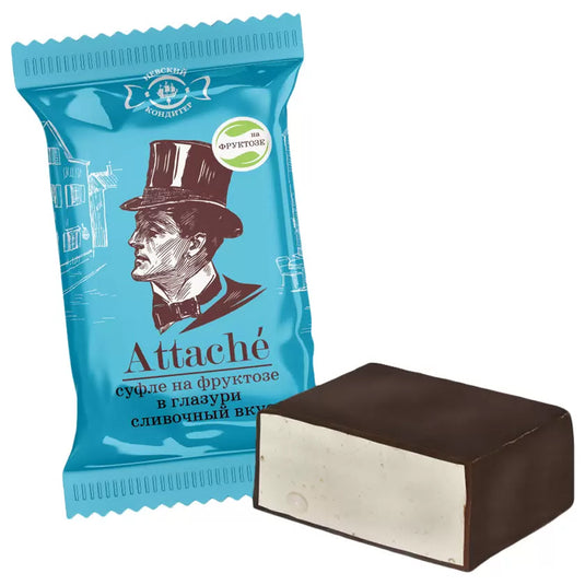 Creamy Souffle Candies "Attache" with Fructose, Nevsky Confectioner, 226g/ 7.97 oz