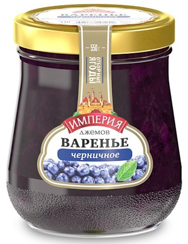 Blueberry jam &quot;Jam Empire&quot; 550 gr.