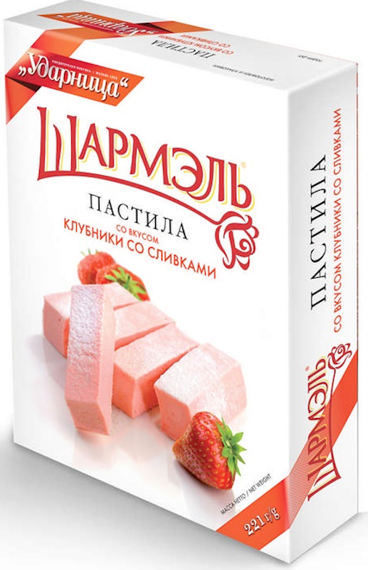 Marshmallow (Pastila) &quot;Charmelle&quot; Strawberry &amp; Cream Taste