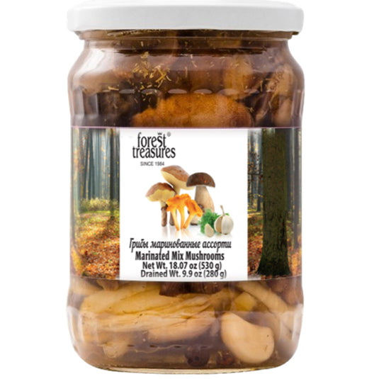 Marinated Assorted Mushrooms, Forest Treasures, 530g / 18.7oz