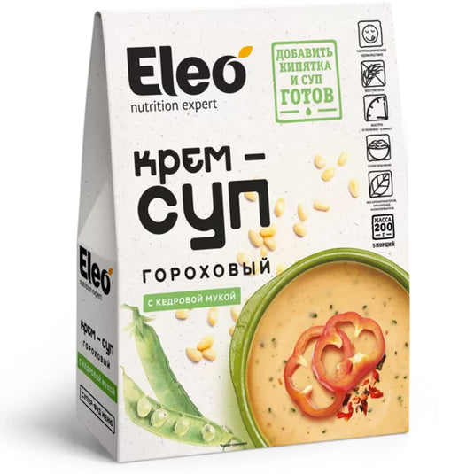 Pea Cream Soup with Cedar Flour, Eleo, 200g / 7.05oz