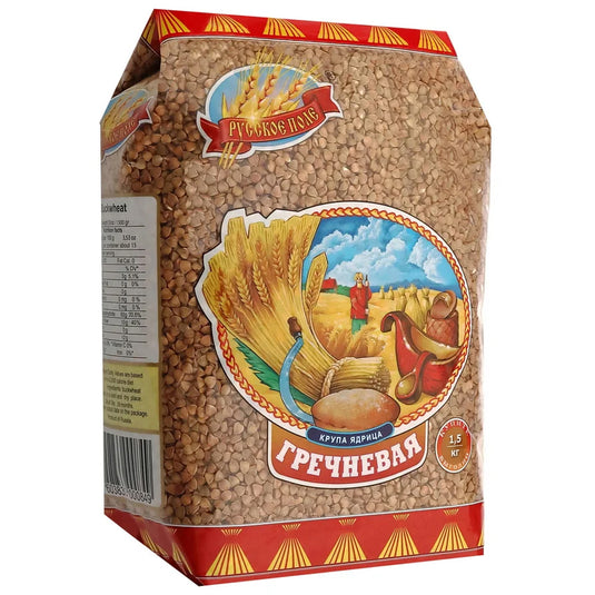 Buckwheat Groat Russkoe Pole - 1.5 kg (3.31 Lbs)