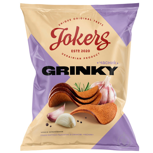 Garlic Rye-Wheat Croutons “Jokers”, 80g / 2.82 oz