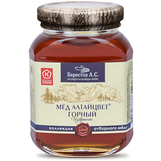 Natural Mountain Honey "Altaictsvet", Berestov, 200g/ 7.05 oz