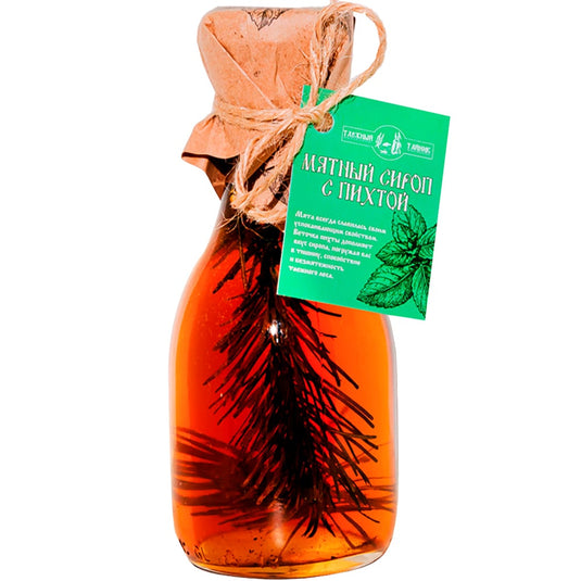 Mint Syrup w/Sprig of Fir, Taiga Cache, 240ml/ 8.12oz