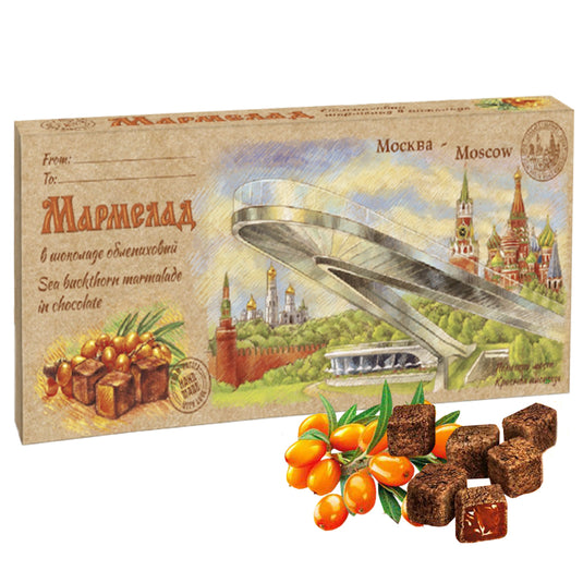 Облепиховый мармелад в шоколаде, 150 г