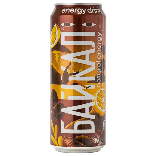 Energy drink Chernogolovka Baykal coffee and lemon 450 ml