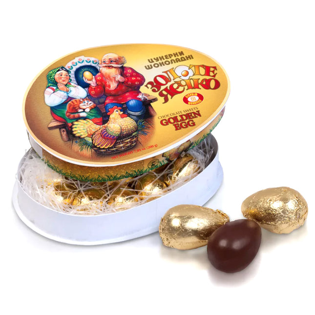 Chocolates with Fondant Filling, Golden Eggs, 200 g