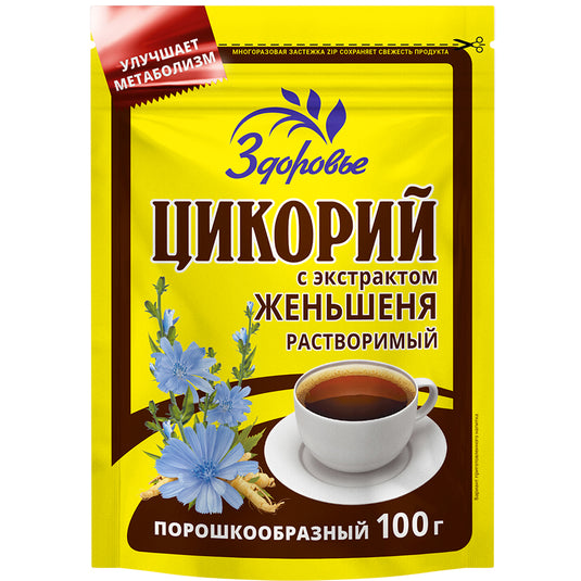 Natural Instant Chicory with Ginseng, 100g